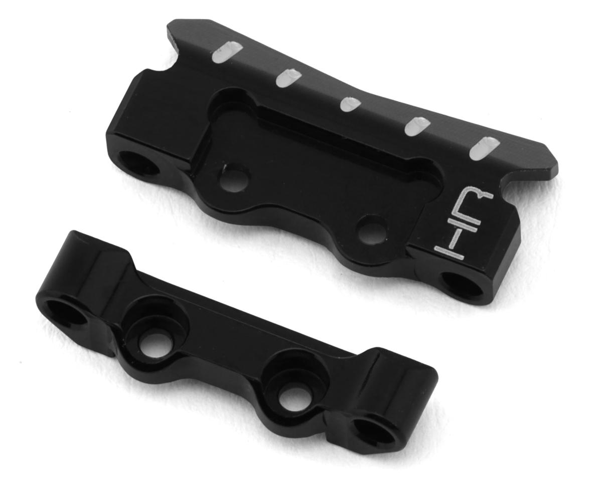 Hot Racing Losi® Micro-B Aluminum Rear Lower Suspension Hinge Pin Brace Set (Black)
