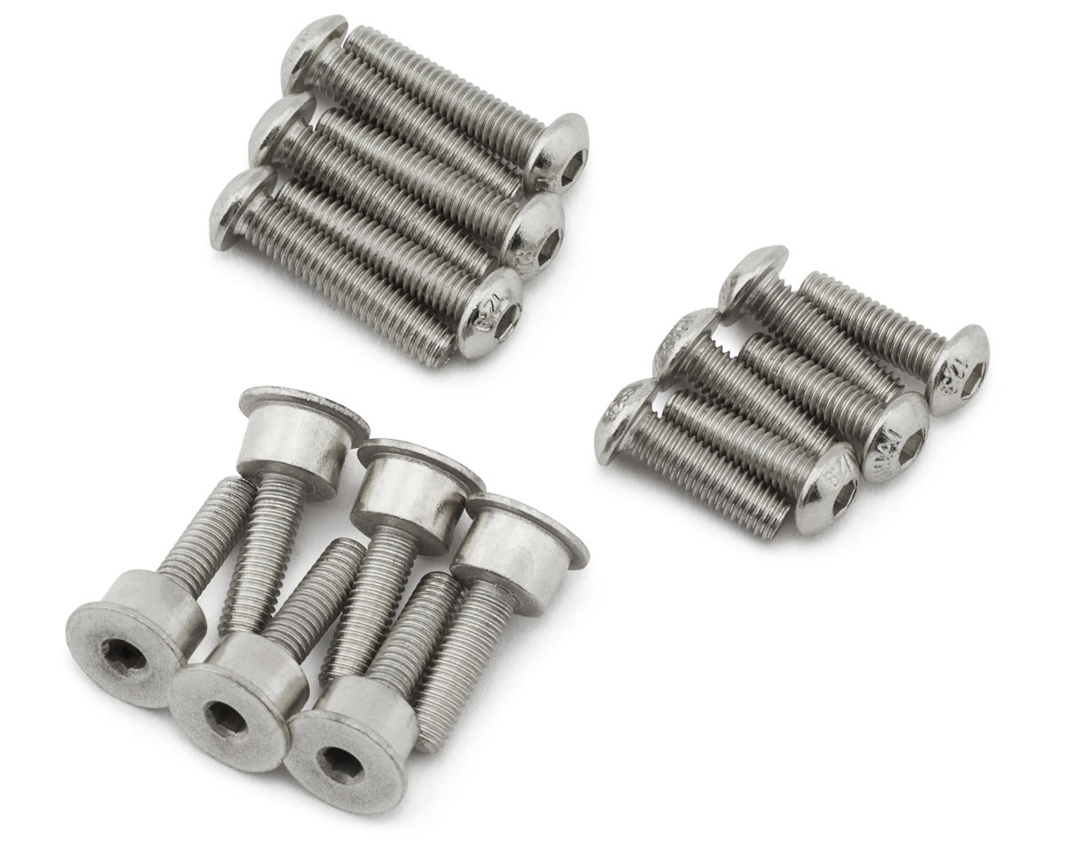 Hot Racing Losi Promoto-MX HD Steel Brake Disk Screws Set (Chrome)