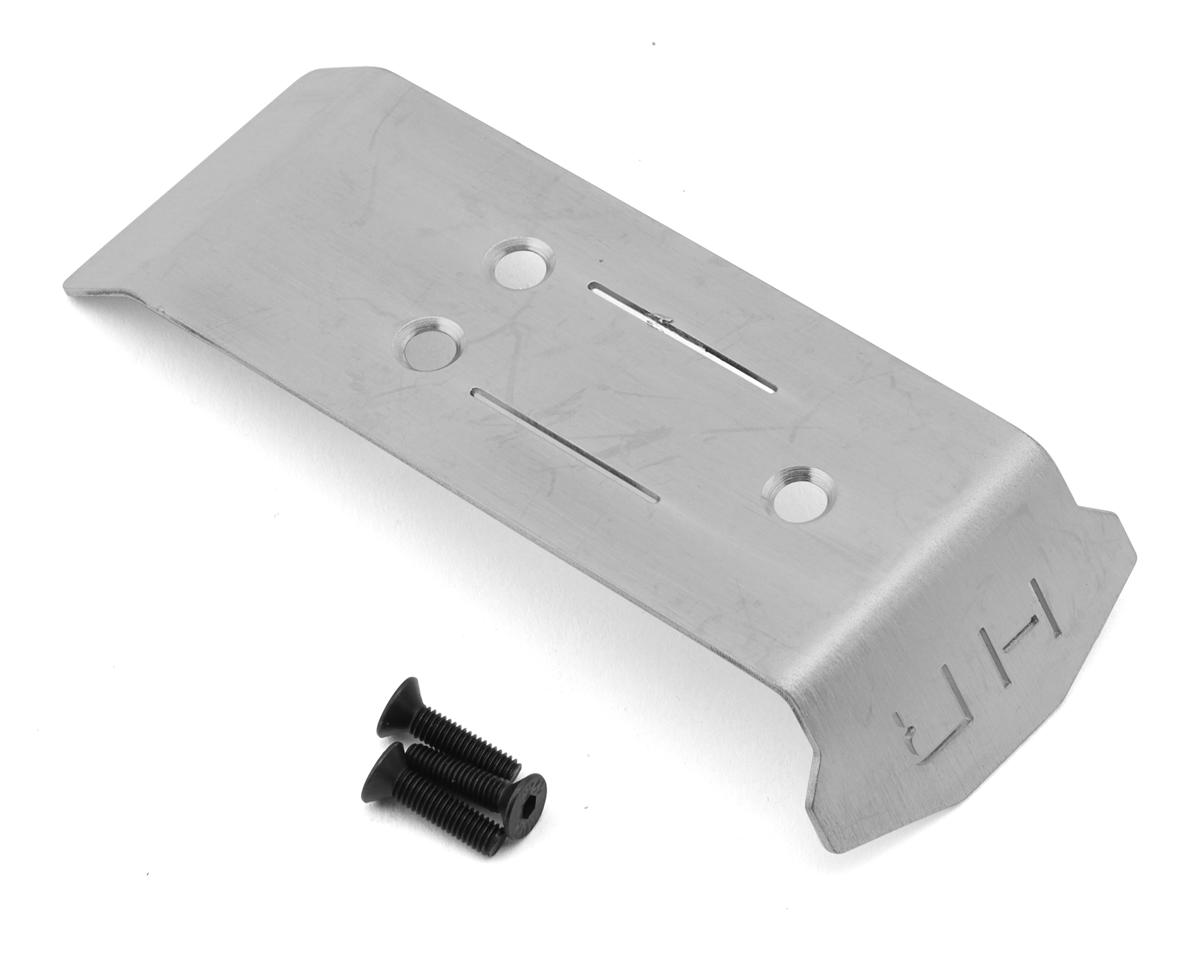 Hot Racing Stainless Steel Rear Skid Plate for Traxxas® Mini Maxx® (Silver)