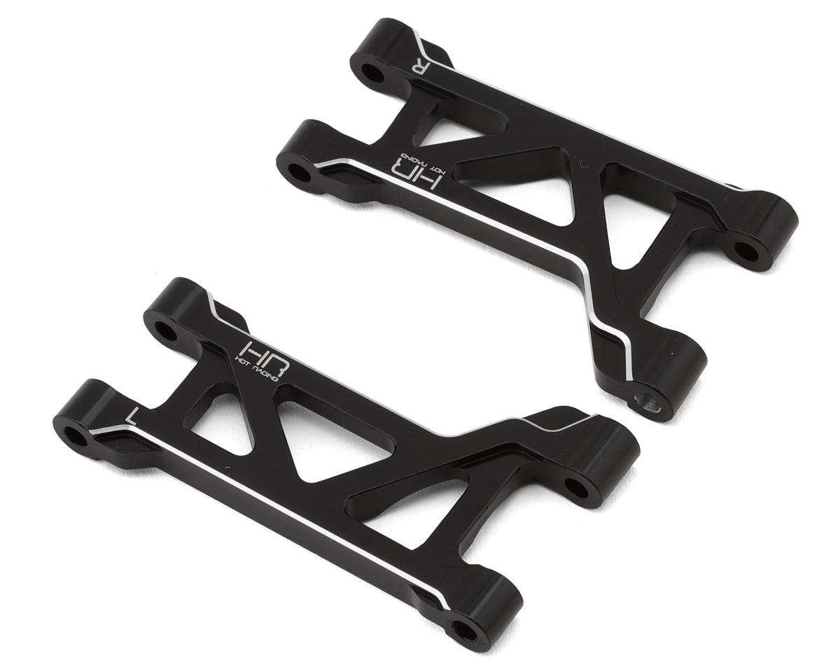 Hot Racing Aluminum Front Upper Arm Set for Traxxas® Mini Maxx® (Black) (2)