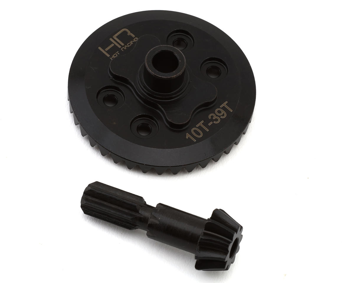 Hot Racing Steel Helical Differential Ring & Pinion Gear for Traxxas® Mini Maxx® (Front) (39T/10T)