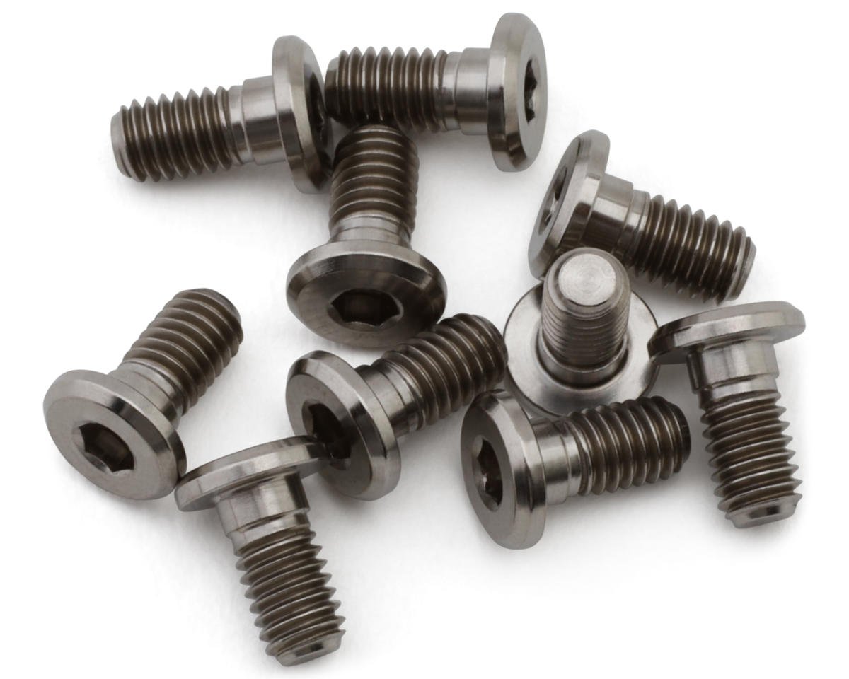Hudy Titanium Super Low Profile Flanged Button Head Screw (10) (6mm)