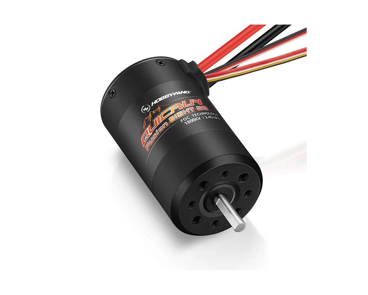 Hobbywing QuicRun Fusion 8IGHT SE FOC 2-in-1 Brushless Crawler ESC & Motor System (1800Kv) w/XT60 Connector