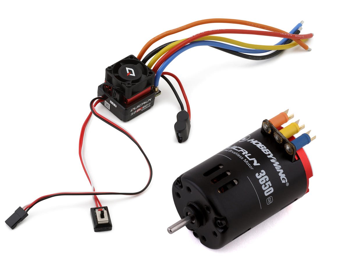 Hobbywing QuicRun 10BL60 SD G2 Sensored Brushless ESC/QR3650 G2 Motor Combo (17.5T)