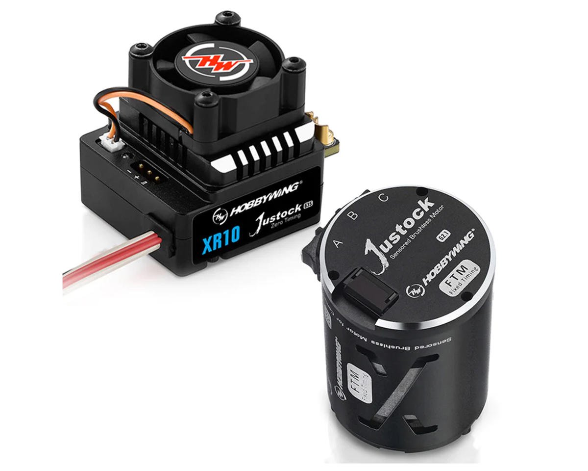 Hobbywing XR10 Justock G3S Sensored Brushless ESC/SD G2.1 Motor Combo (10.5T)