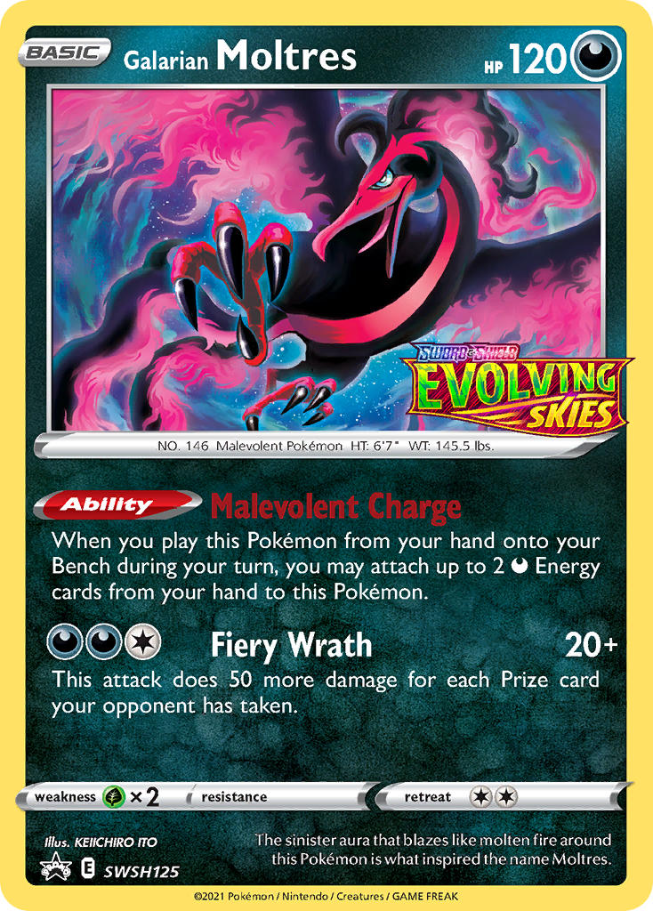 Galarian Moltres (Prerelease) - SWSH125 (SWSH:PR) Promo - Near Mint Ho