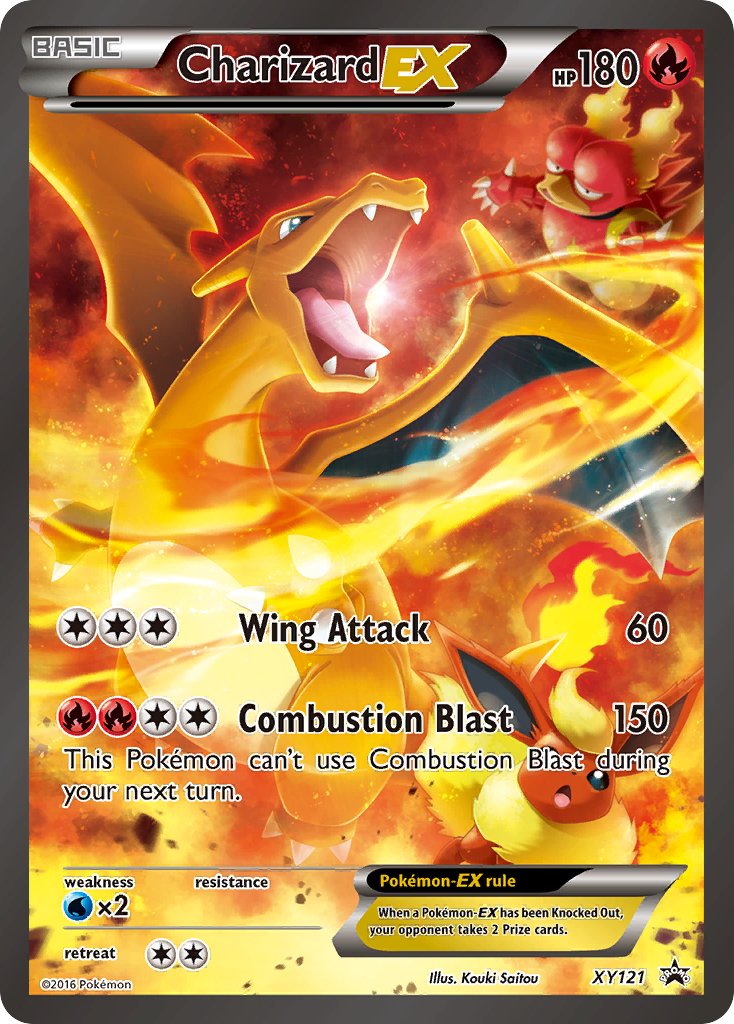 Charizard EX - XY121 (XY:PR) Promo - Near Mint Holofoil