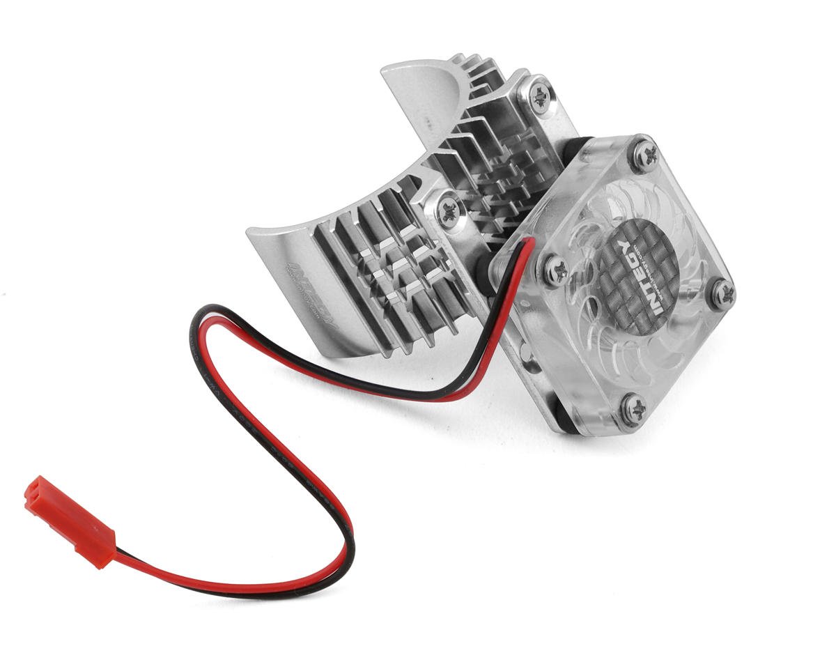 Team Integy 540 Motor Heatsink (Silver) (Traxxas™ Slash/Stampede/Rustler) w/Cooling Fan