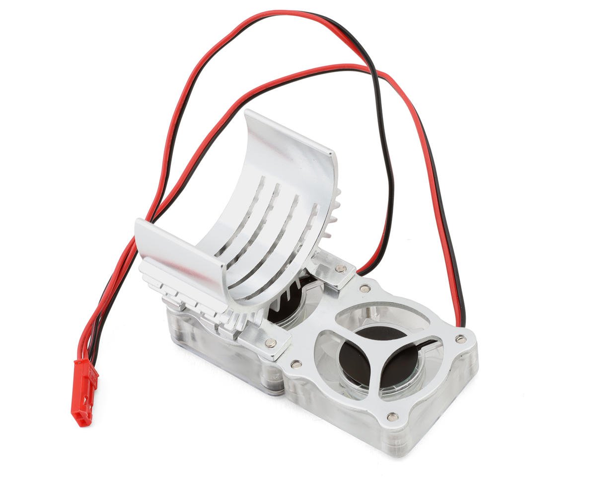 Team Integy Motor Heatsink w/Twin Fan for Traxxas Slash 4x4 (Silver)