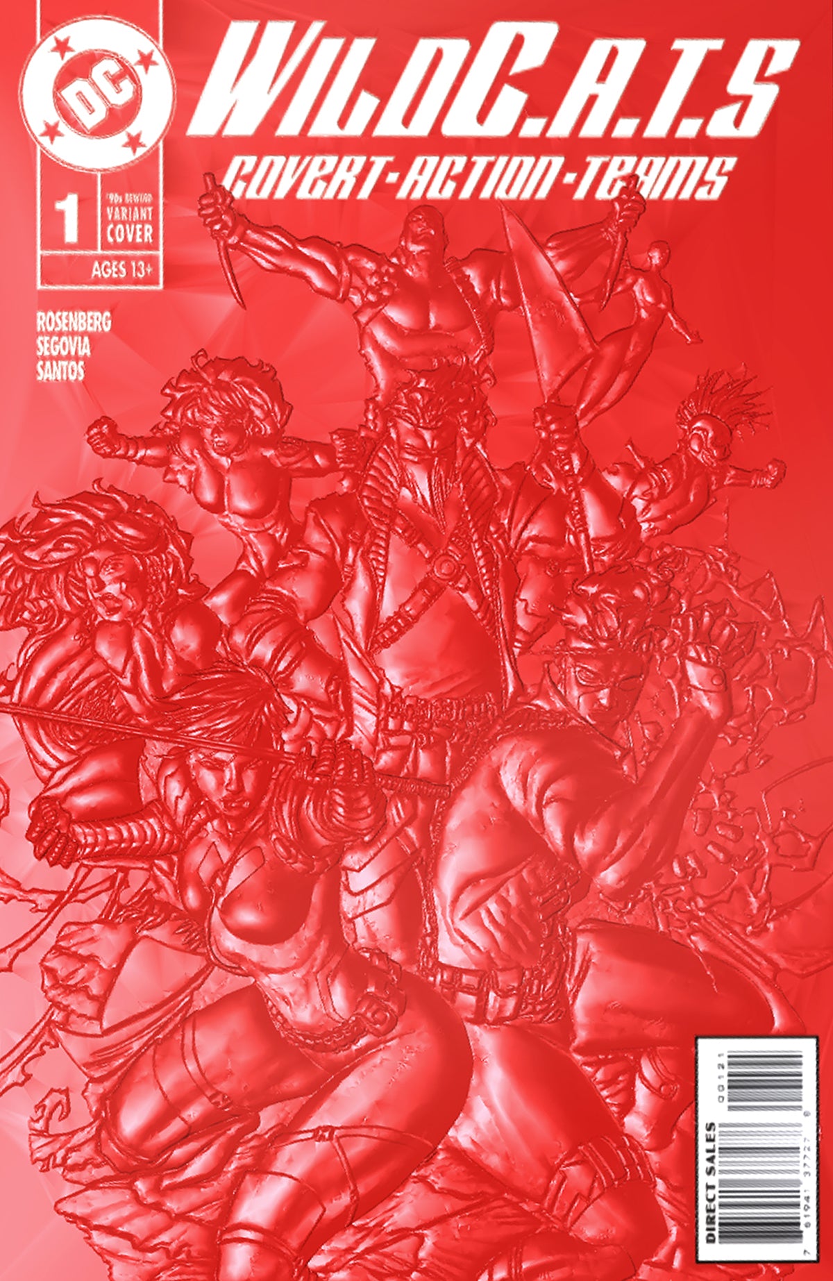 WILDCATS #1 CVR E BRETT BOOTH & SANDRA HOPE 90S COVER MONTH FOIL MULTI
