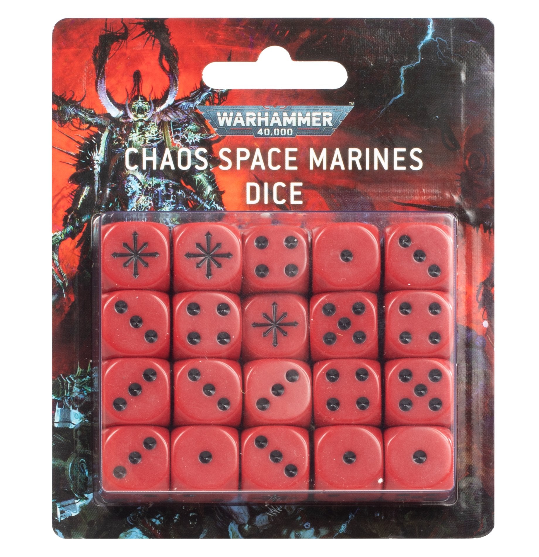 Citadel Hobby: Dice Set - 40K: Heretic Astartes: Chaos Space Marines (