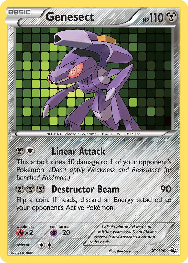 Genesect - XY196 (XY:PR) Promo - Near Mint Holofoil