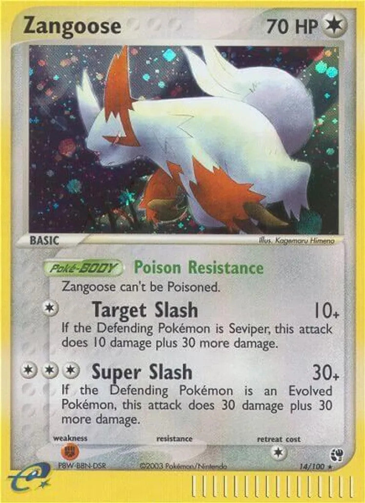Zangoose (14/100) Moderate Play