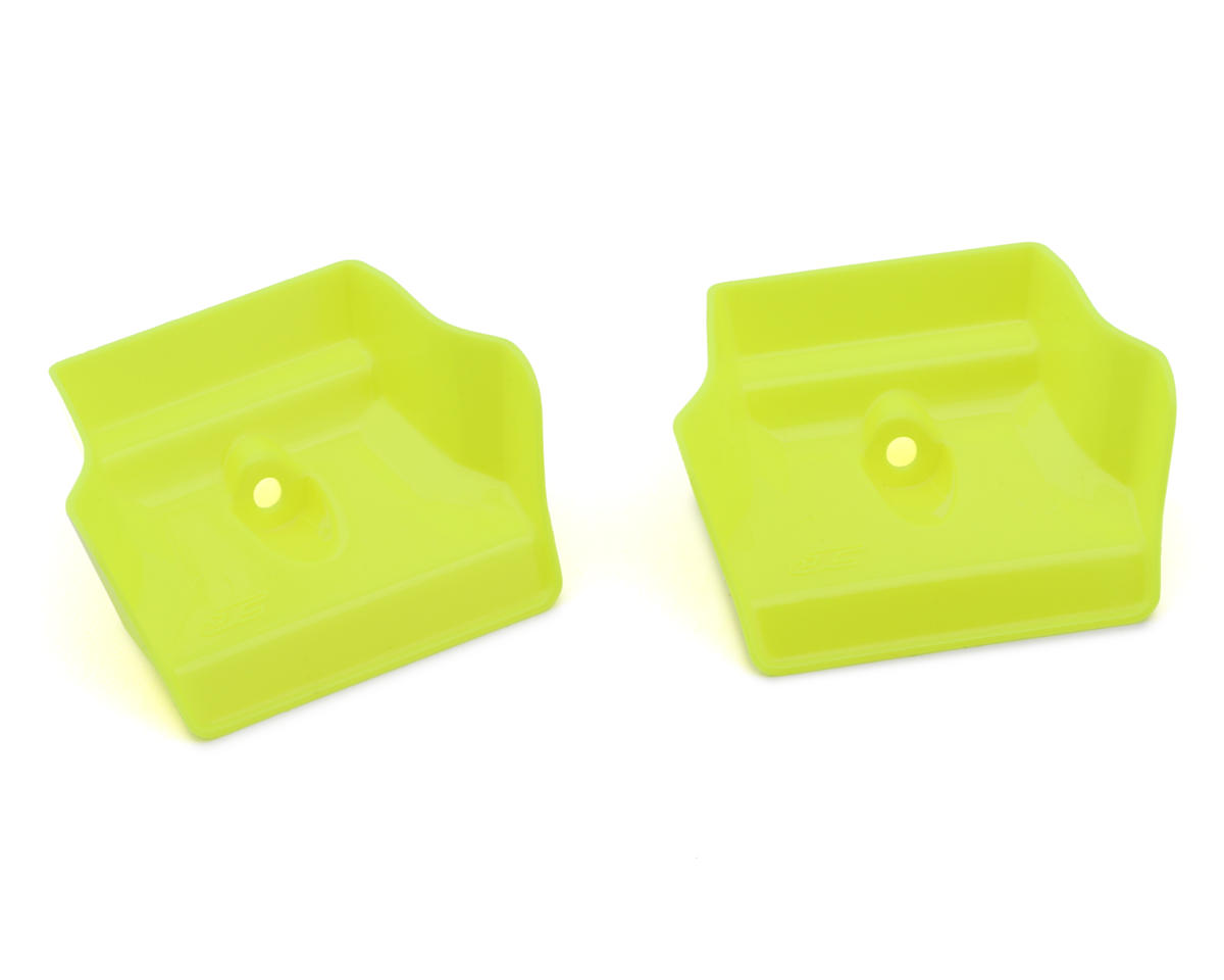 JConcepts Associated RC8B4.1/RC8B4.1e 1/8 Molded Front Wings (Yellow) (2)