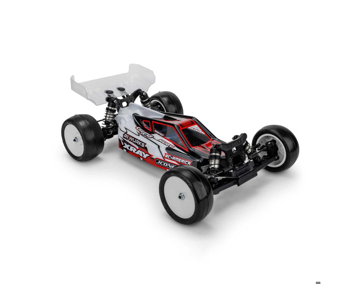 JConcepts XRAY XB2 2024 "P2" Buggy Body w/6.5" Aero Wing (Clear) (Light Weight)