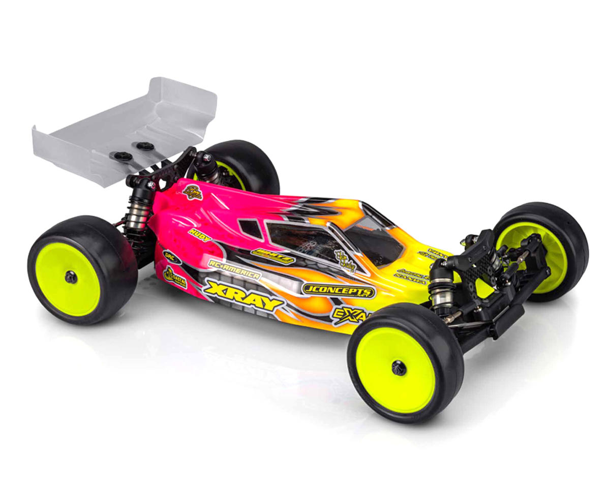 JConcepts XRAY XB2 2025 "P2" Buggy Body w/Two Wings (Clear)