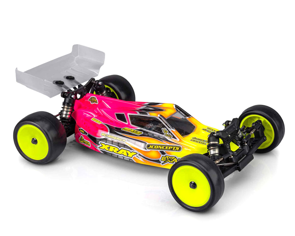 JConcepts XRAY XB2 2025 "P2" Buggy Body w/Two Wings (Clear) (Light Weight)