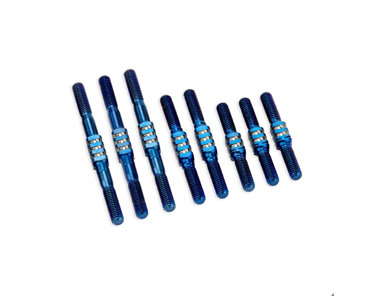 JConcepts RC10 Classic Fin Titanium Turnbuckle Set (8) (Blue)