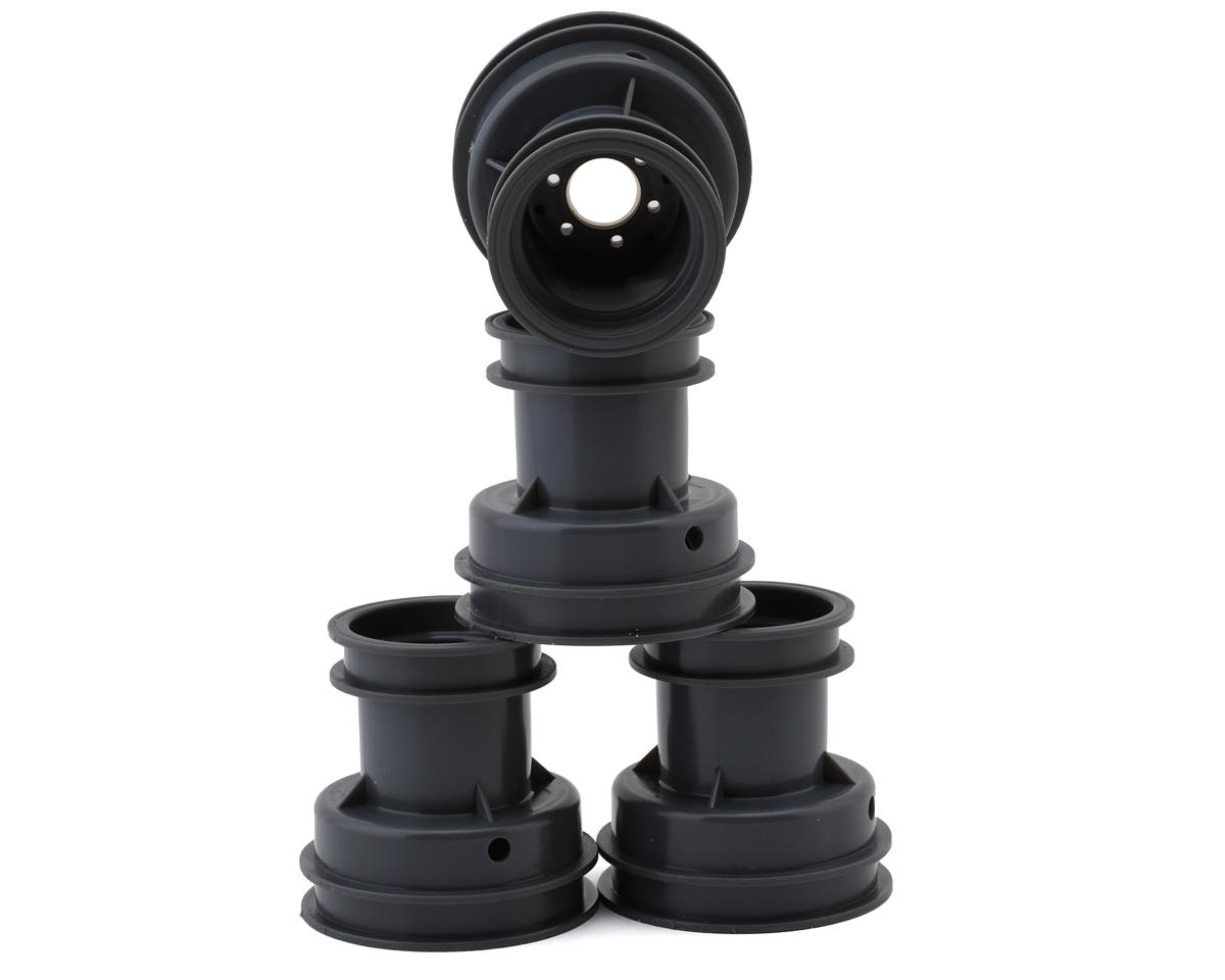 JConcepts Losi Mini LMT Mini Tribute Wheels w/Hex Adaptors (Grey) (4)
