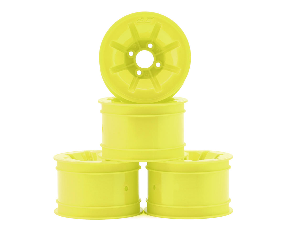 JConcepts RC10 Pioneer 2.2 Rear Wheels w/Adapters (Yellow) (4)