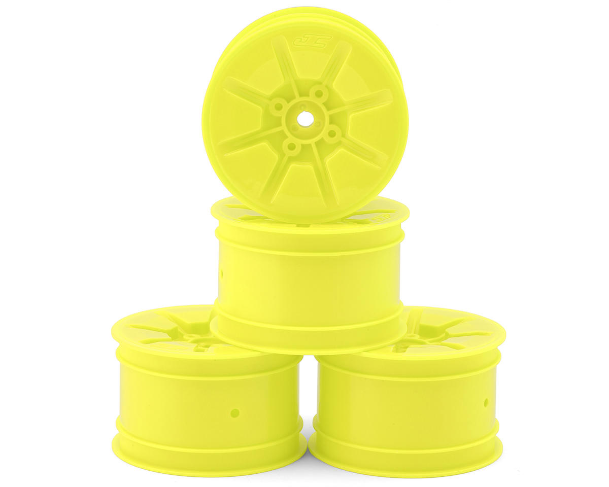 JConcepts Pioneer 2.2 Rear Buggy Wheels (Yellow) (4) w/12mm Hex