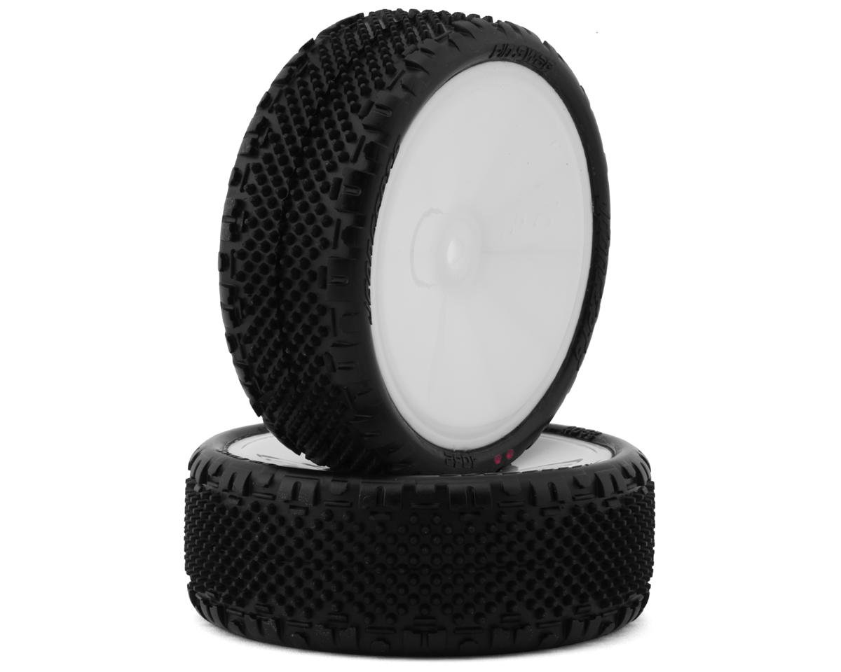 JConcepts Pin Swag LP Wide 2.2" Pre-Mounted 2WD Front Buggy Carpet Tires (Pink) (2) w/12mm Hex
