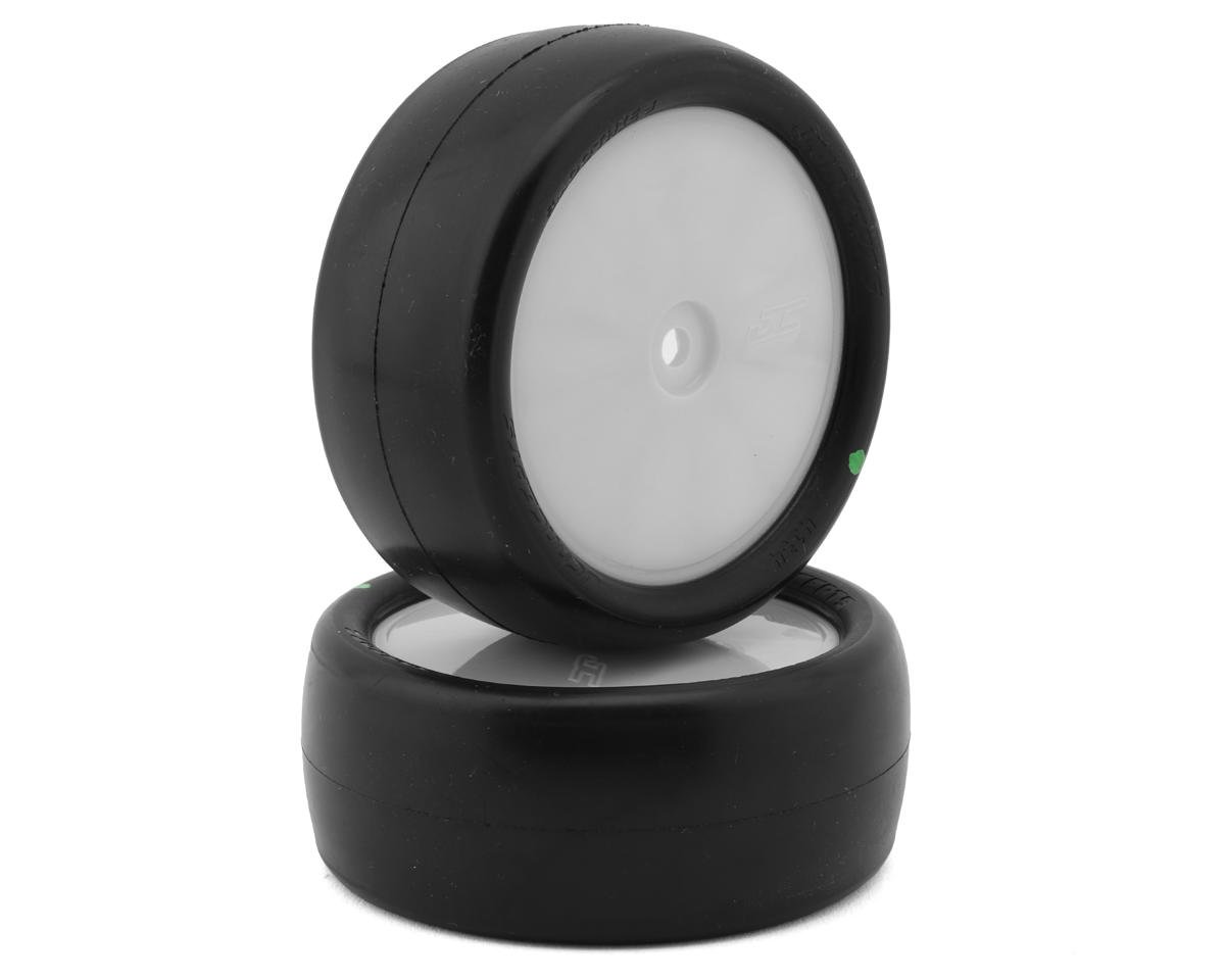 JConcepts Smoothie 3 2.2" Pre-Mounted 4WD Front Tires (White) (2) (Green) w/12mm Hex