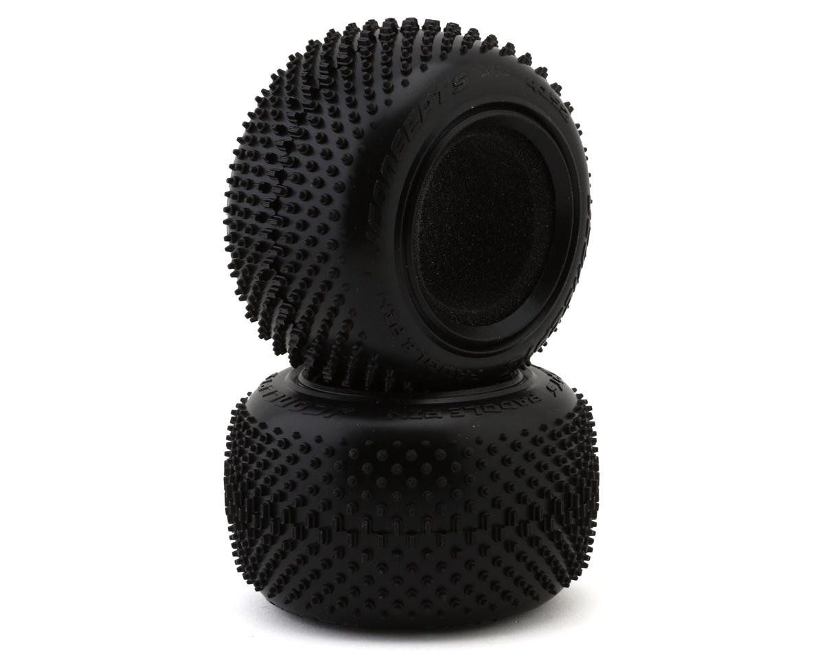 JConcepts Paddle Pin 2.2" 1/10 Stadium Truck Tires (2) (Green)