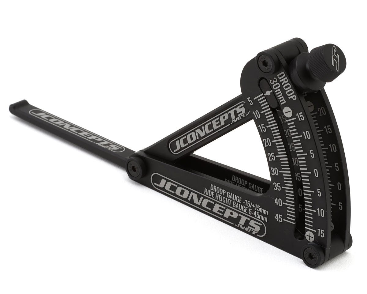 JConcepts 1/10 & 1/8 Off-Road Floating Ride-Height & Droop Gauge (Black)