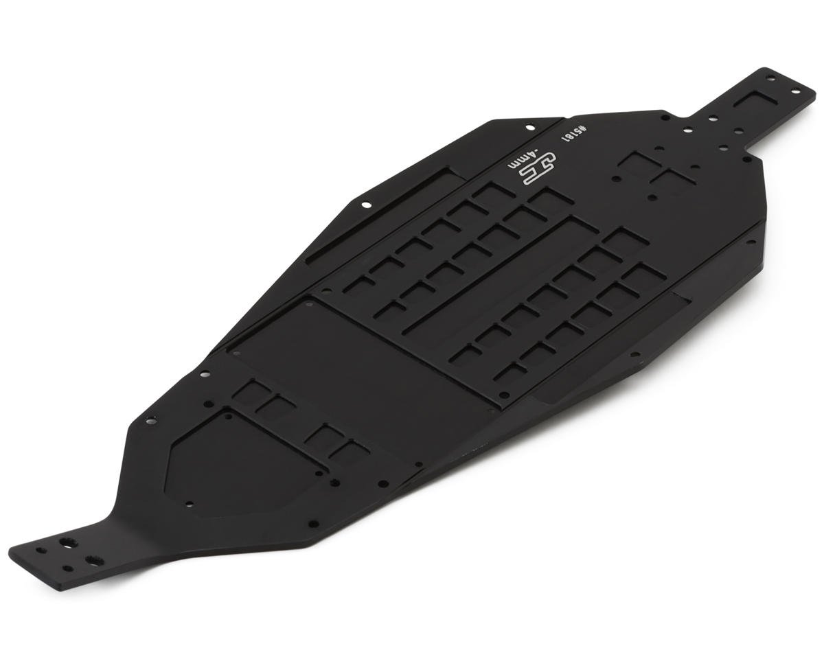 JConcepts Team Associated RC10B7 Hard Anodized Aluminum Chassis (Black) (-4mm)