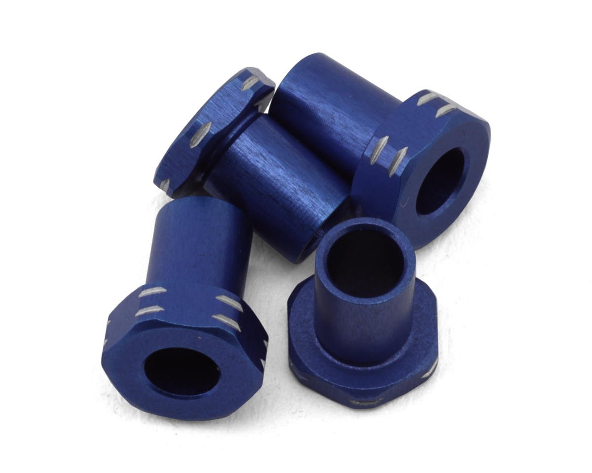 JConcepts RC10B7 Aluminum Caster Hat Bushings (Blue) (4) (1 & 2mm)