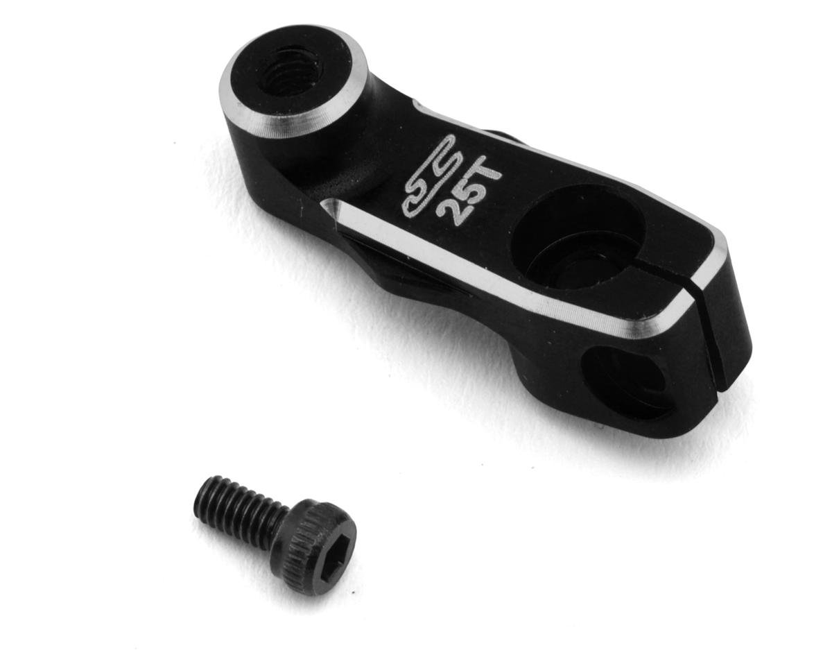 JConcepts RC10B7/B7D 15.5mm Aluminum Clamping Servo Horn (Black) (25T-ProTek/Savox/Futaba)
