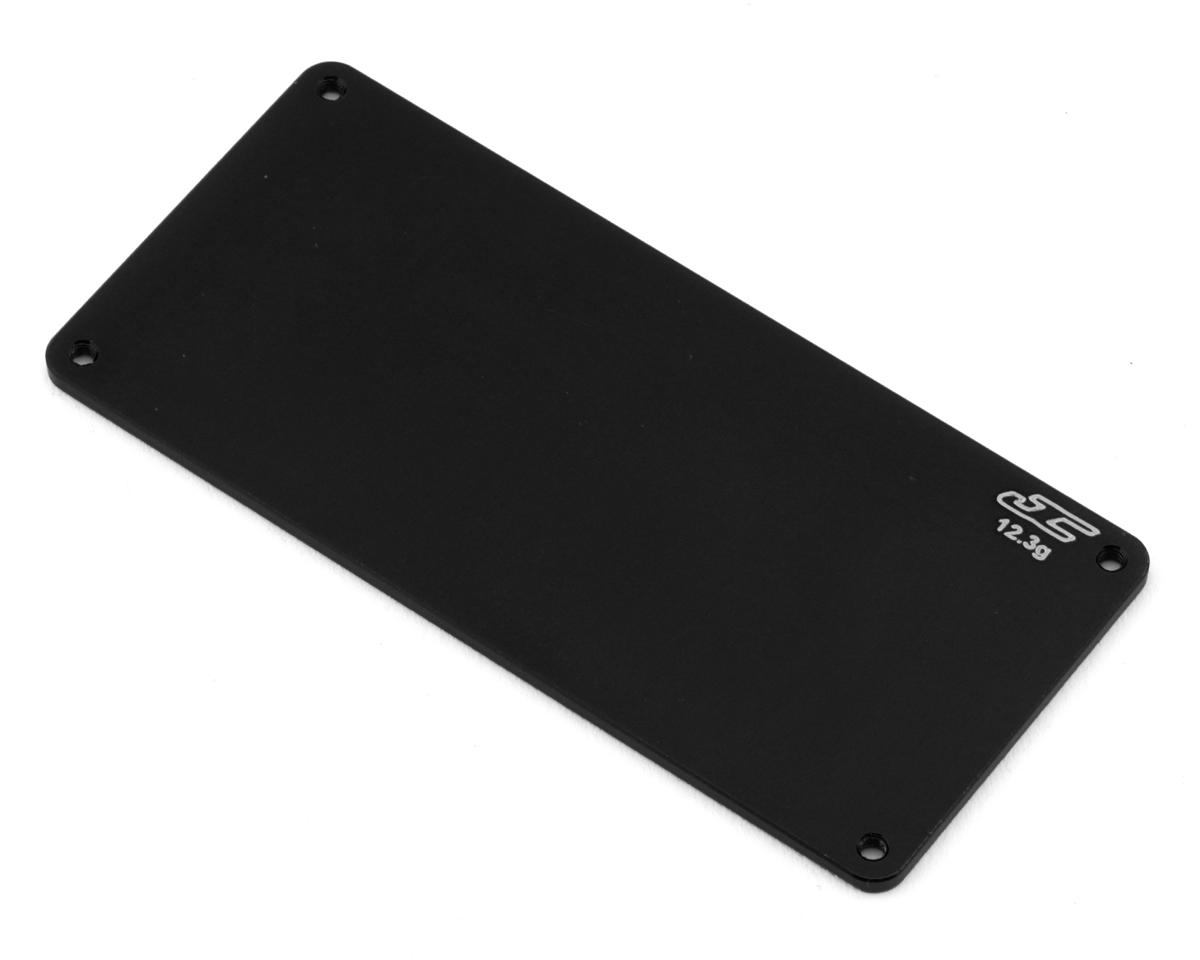 JConcepts RC10B7/B7D Aluminum Electronics Plate (Black) (12.3g)
