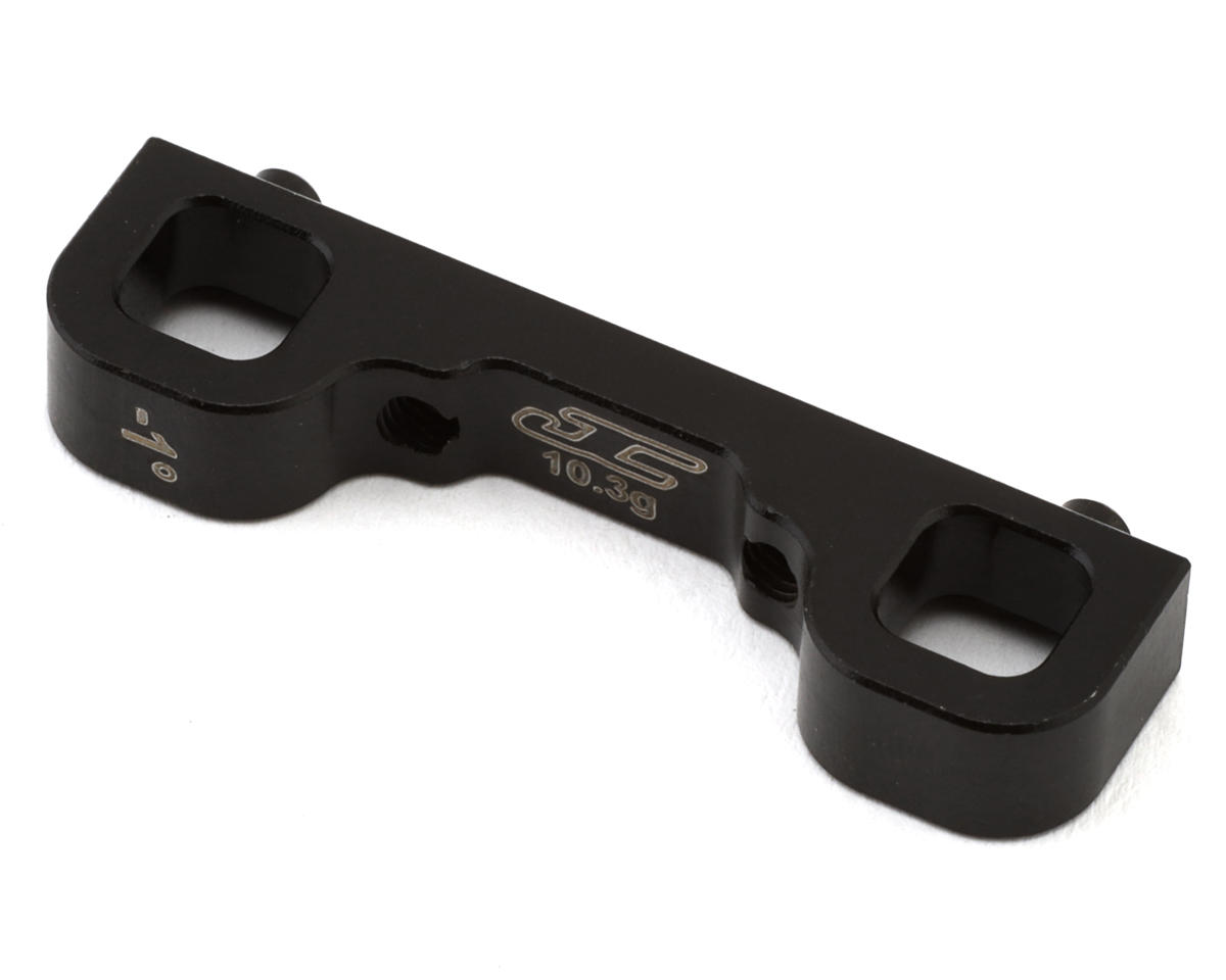 JConcepts Team Associated RC10B7/B7D Steel Arm Mount "C" Block (Black) (10.3g)