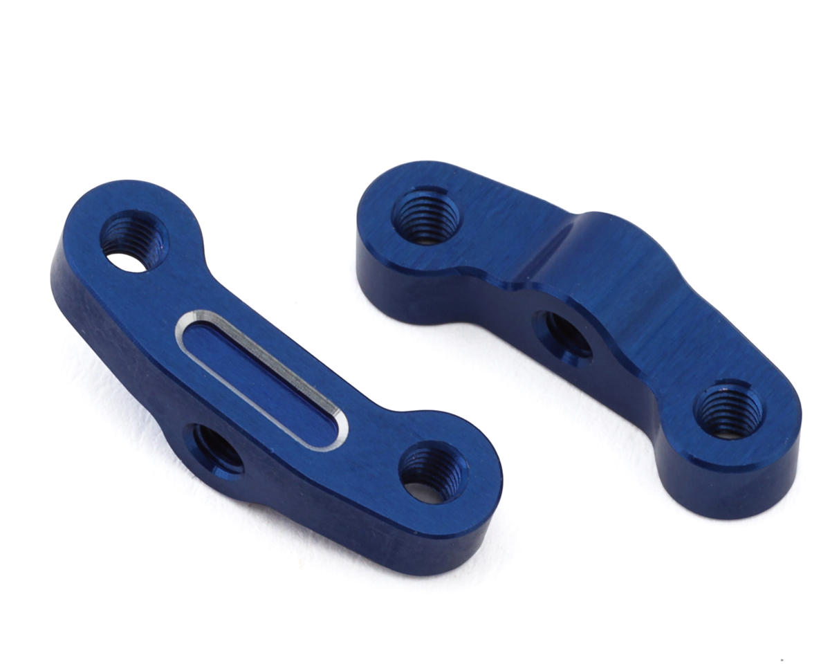 JConcepts RC10B7 Aluminum Rear Hub Link Mount (Blue) (2)