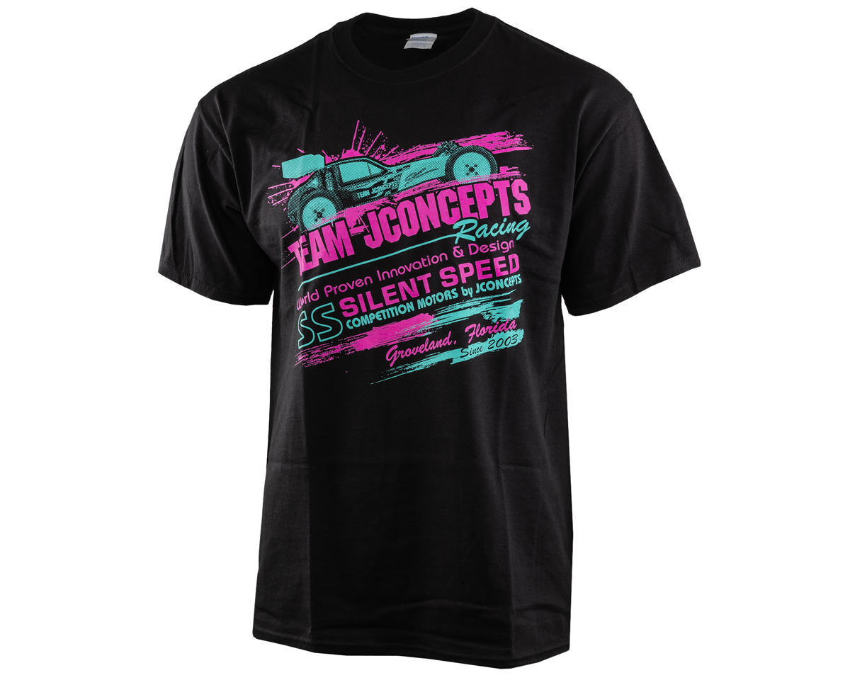 JConcepts "Retro" T-Shirt (Pink/Teal) (L)