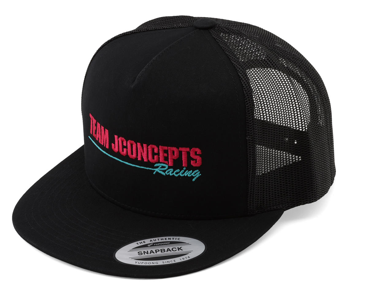JConcepts "Retro" Snapback Flatbill Hat (Pink/Teal) (One Size Fits Most)