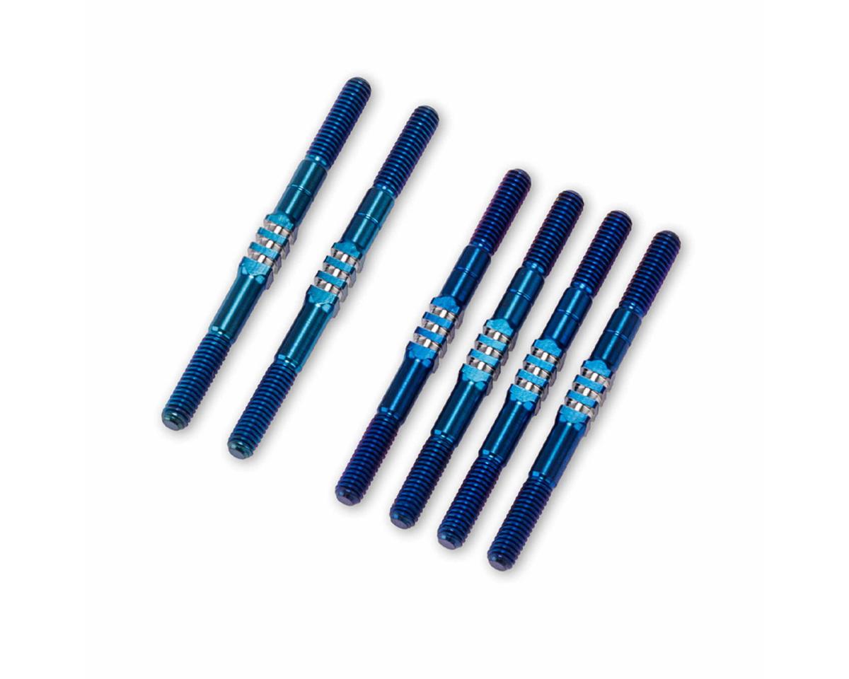 JConcepts TLR 22X 3.5mm Fin Titanium Turnbuckles Set (Blue)