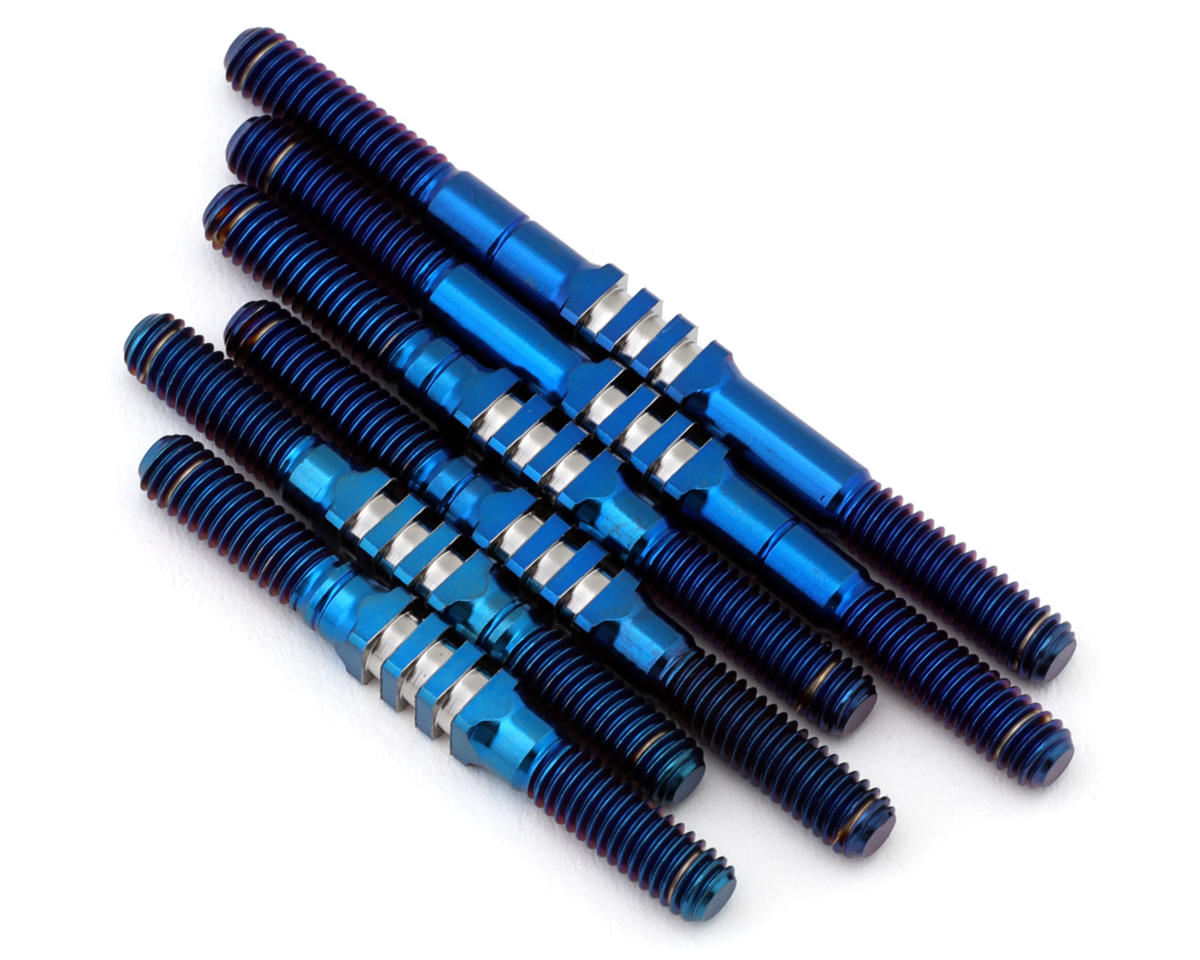 JConcepts Team Associated RC10 4WD Fin Titanium Turnbuckle Set (Blue)