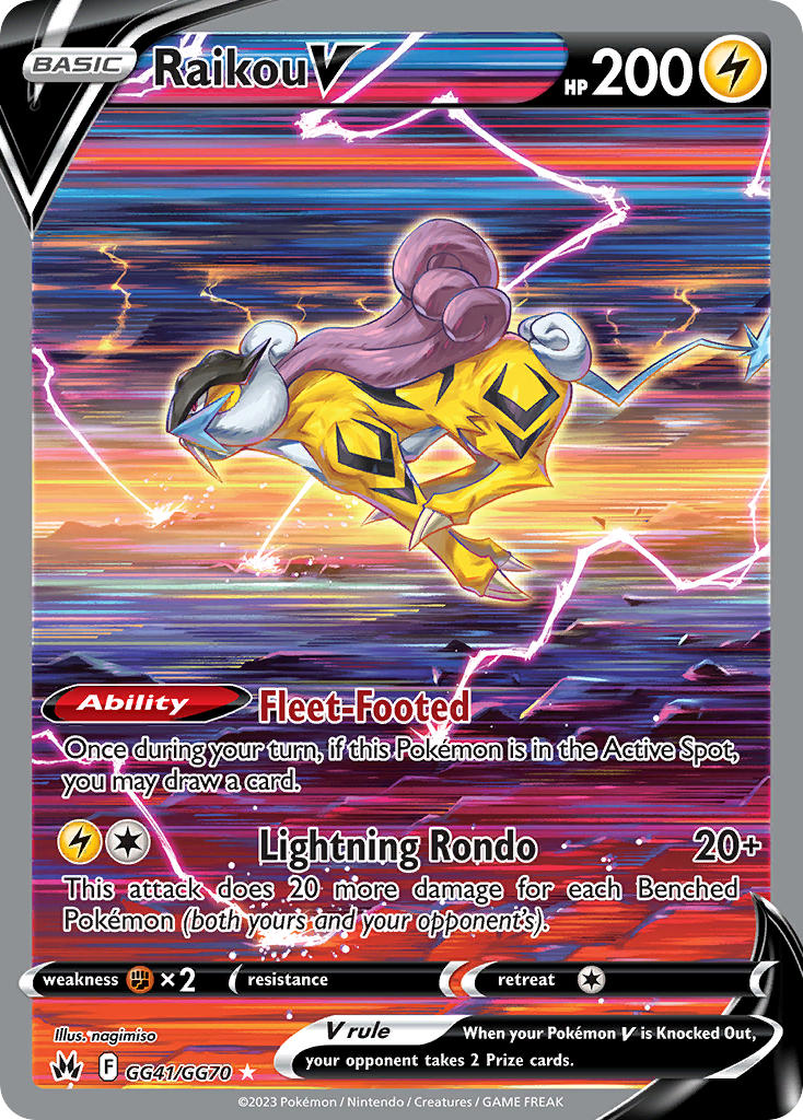 Raikou V - GG41/GG70 (CRZ:GG) Ultra Rare - Near Mint Holofoil
