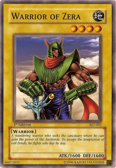 Warrior of Zera (AST-002) Common - Near Mint 1st Edition