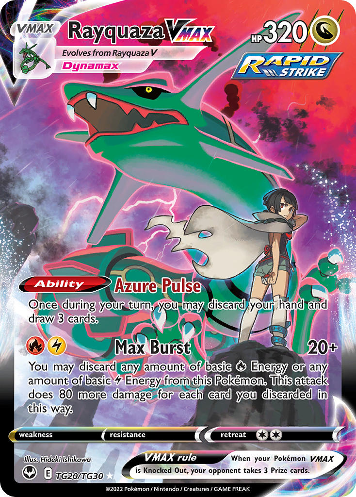 Rayquaza VMAX - TG20/TG30 (SWSH12:TG) Ultra Rare - Near Mint Holofoil