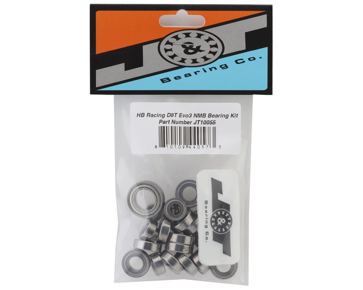 J&T Bearing Co. HB Racing D8T Evo3 Bearing Kit (NMB)