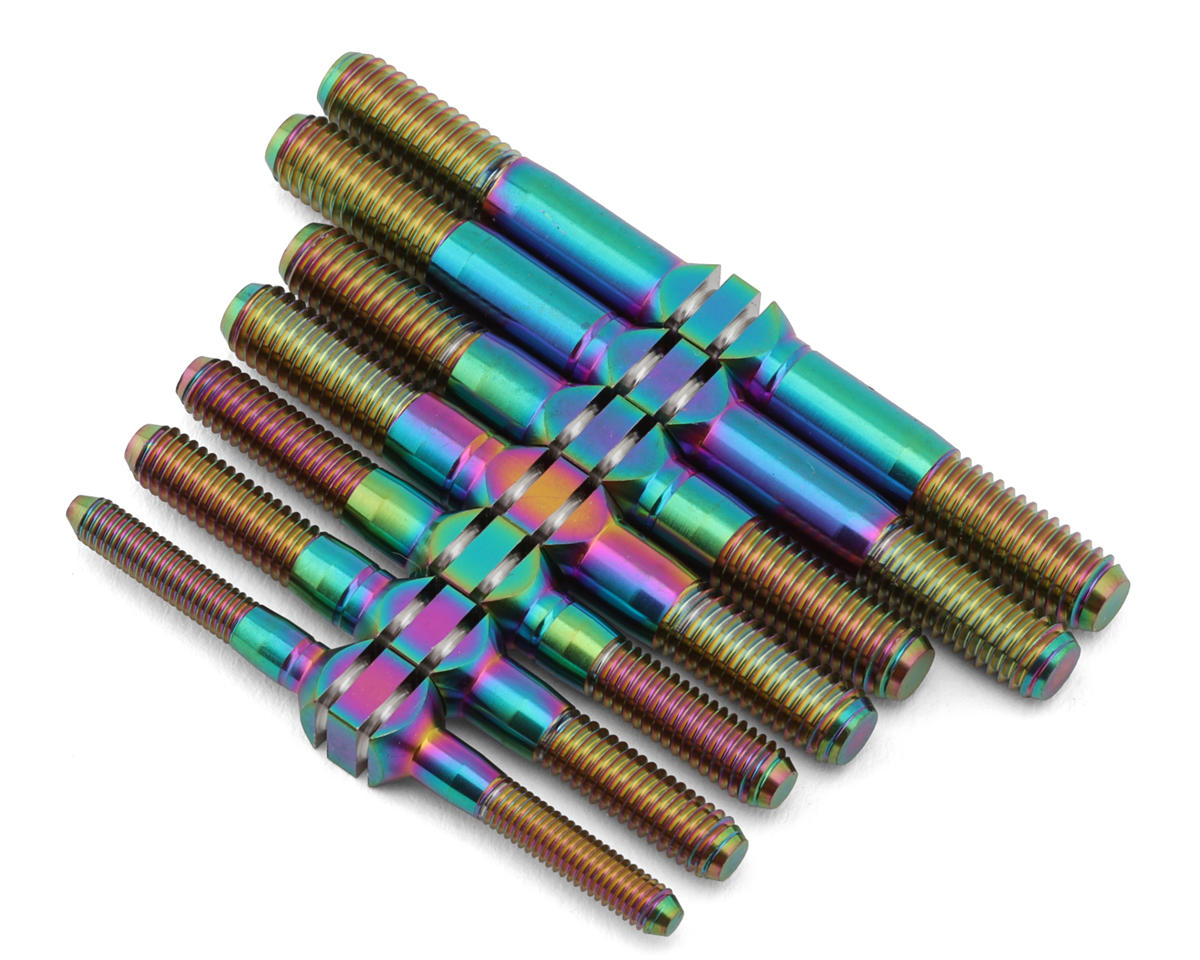 J&T Bearing Co. Agama N1 Titanium "Milled'' Turnbuckles (Oil Slick)