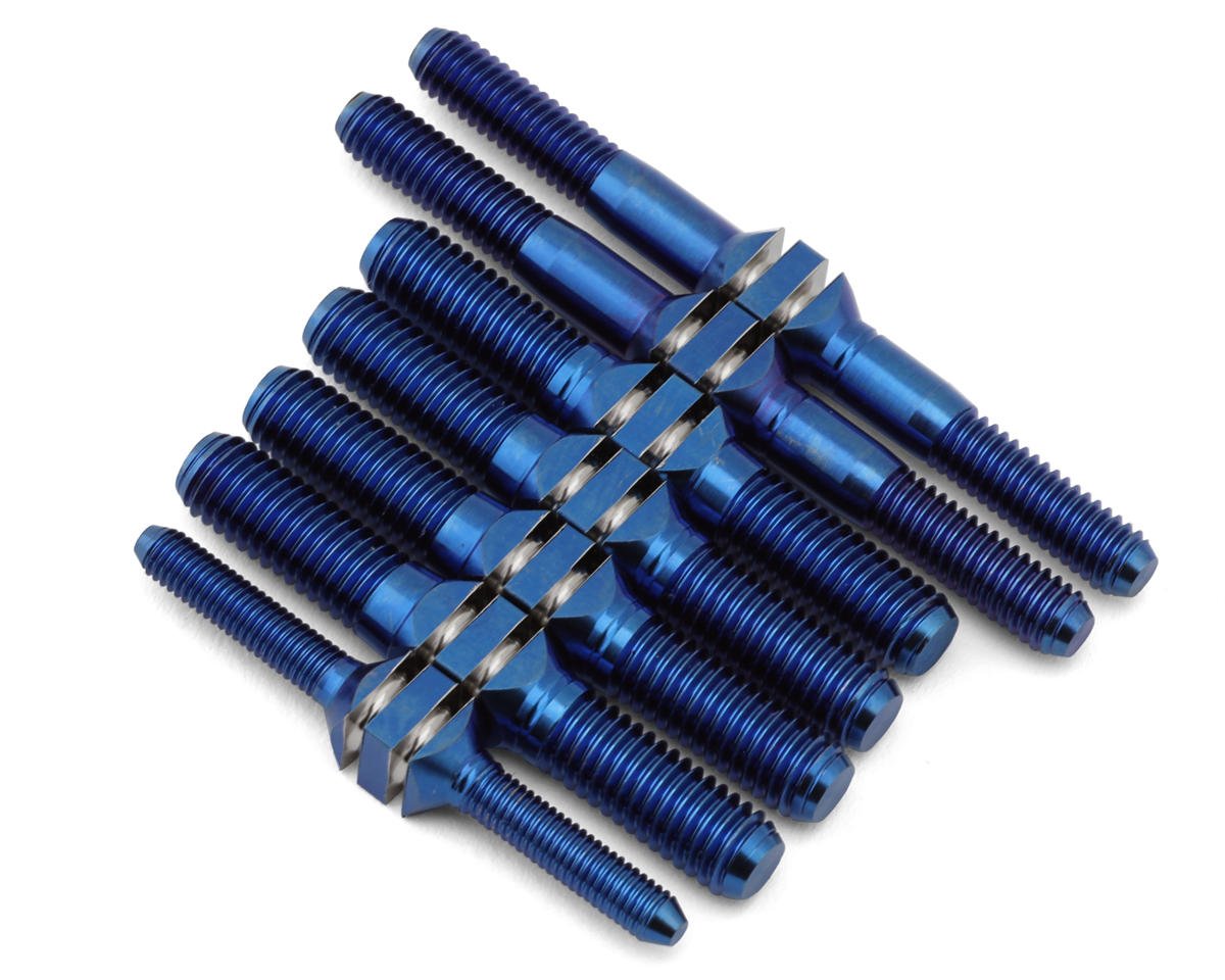 J&T Bearing Co. Kyosho MP10 TKi3 Titanium "Milled'' Turnbuckles (Blue)