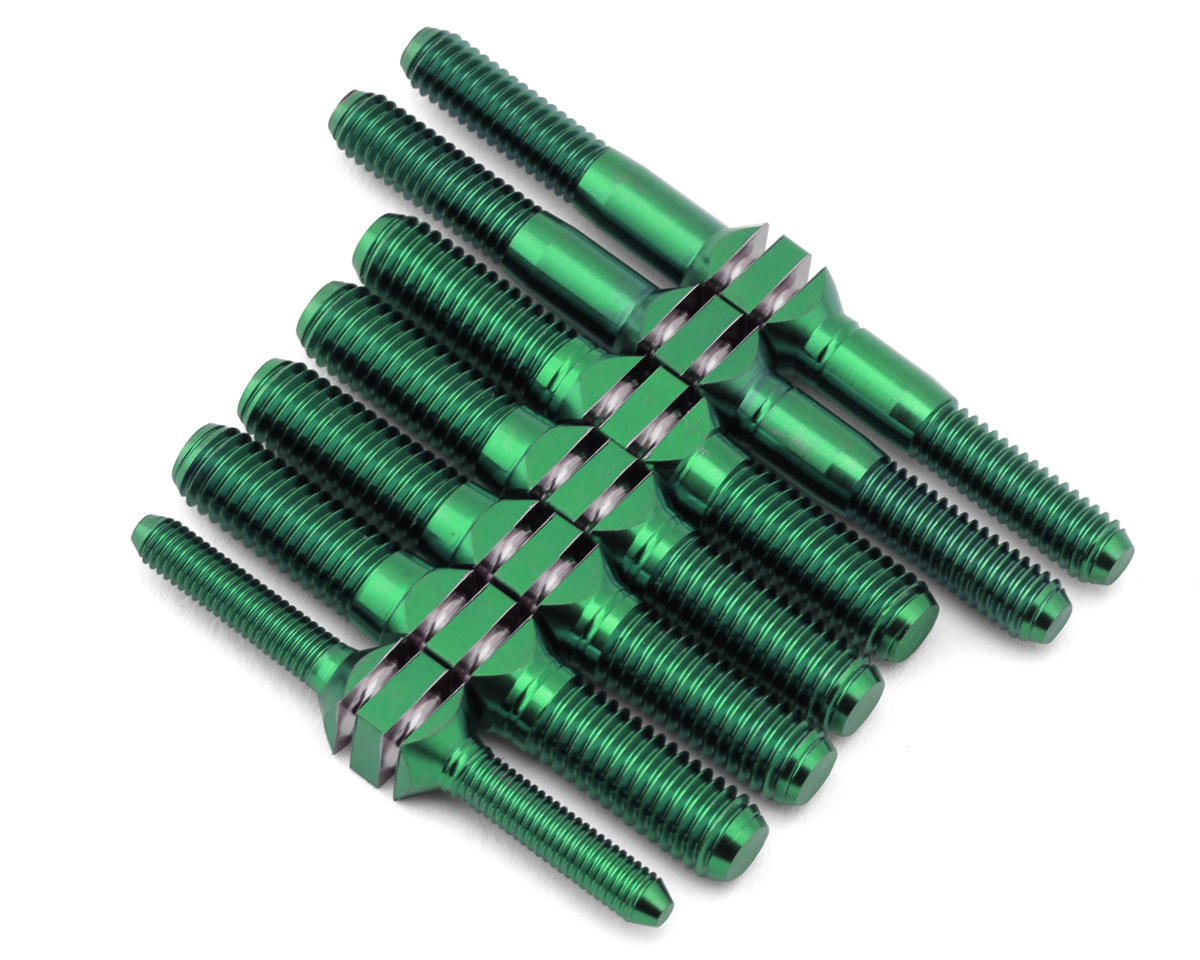 J&T Bearing Co. Kyosho MP10 TKi3 Titanium "Milled'' Turnbuckles (Green)