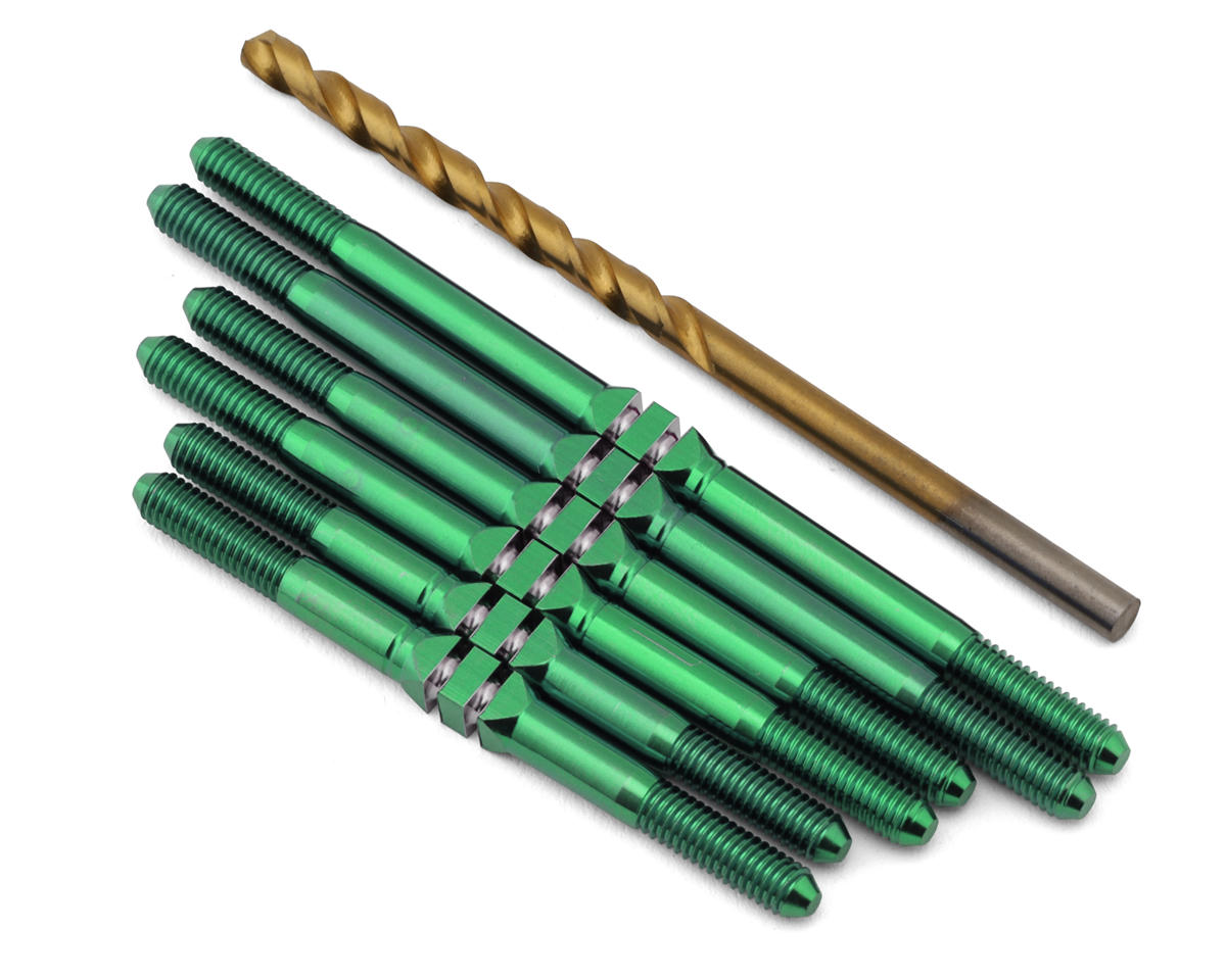 J&T Bearing Co. Custom Works Patriot Titanium "Milled'' XD Turnbuckles (Green)