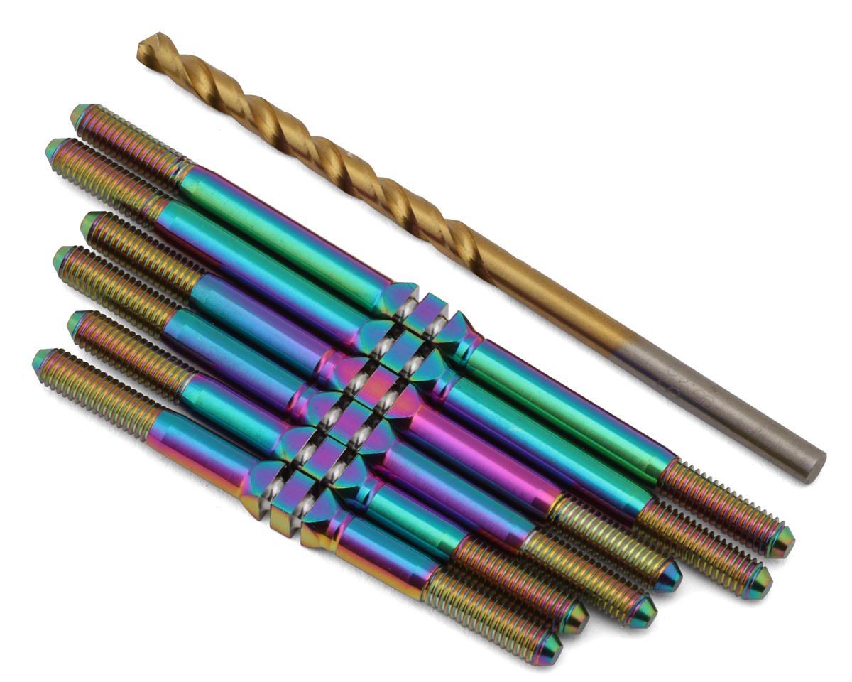 J&T Bearing Co. Custom Works Patriot Titanium "Milled'' XD Turnbuckles (Oil Slick)