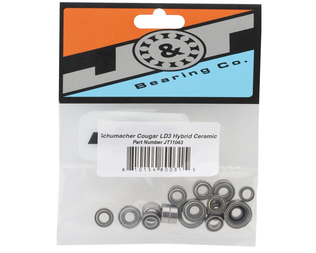 J&T Bearing Co. Schumacher Cougar LD3 Bearing Kit (Hybrid Ceramic)