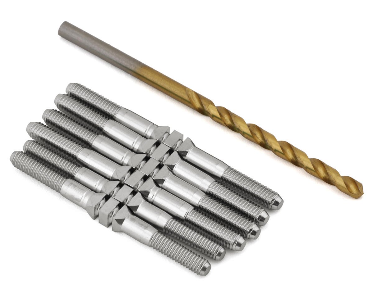 J&T Bearing Co. Mugen MSB1 Titanium "Milled'' XD Turnbuckles (Natural)